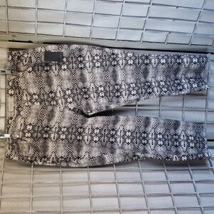 Eloquii snake print distress hem high rise woman pants size  20